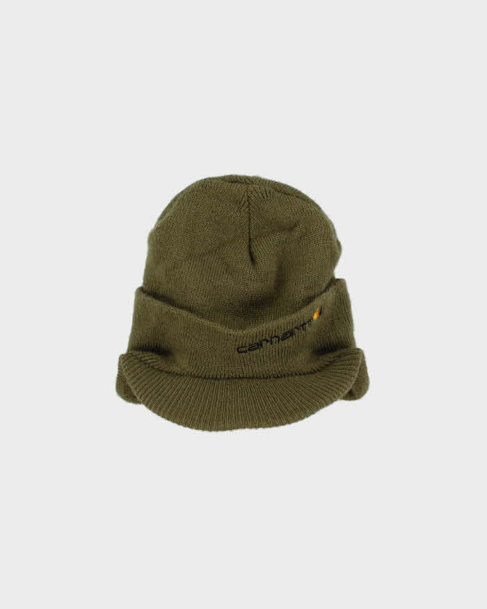Vintage Carhartt Khaki Peaked Beanie - OS