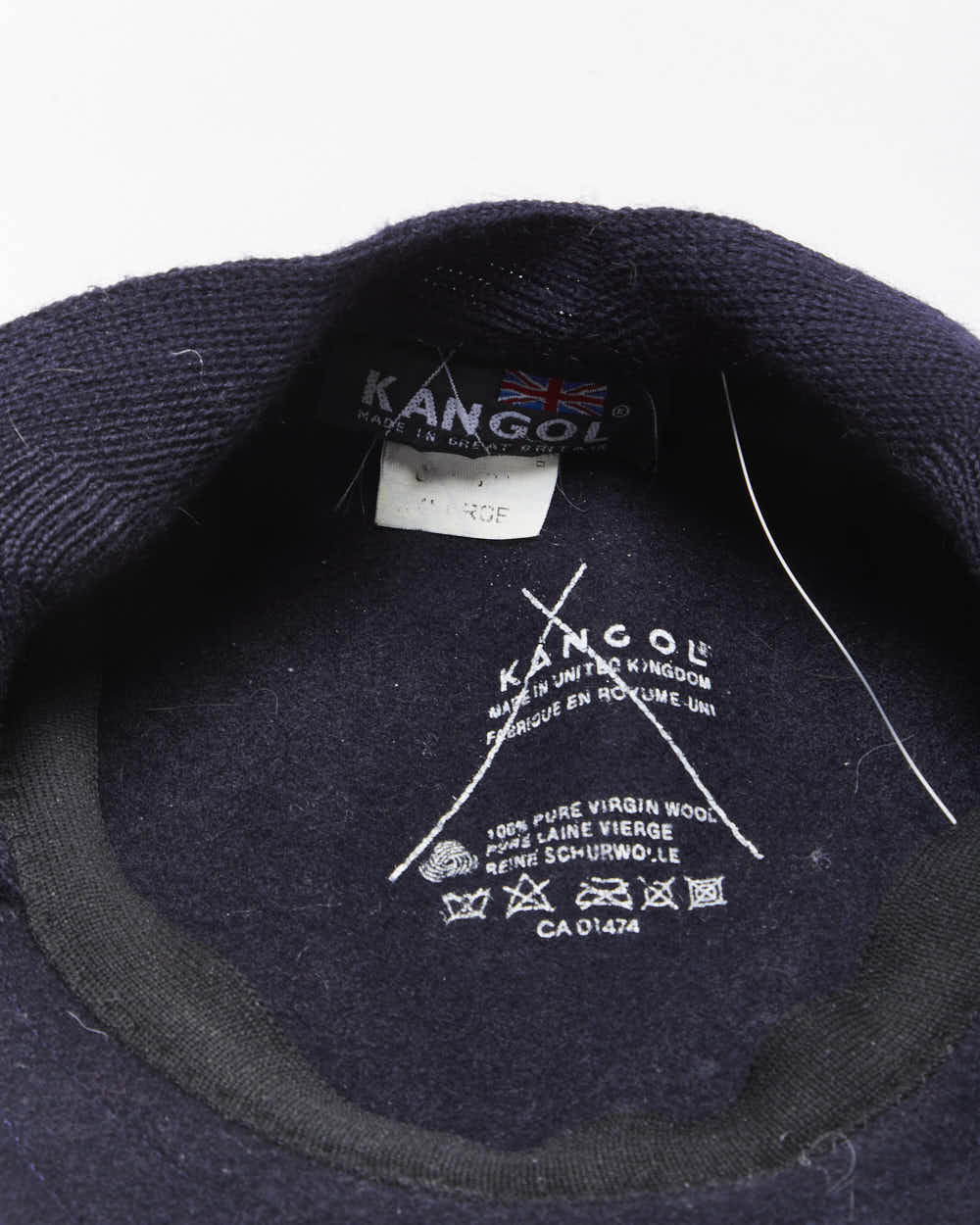 Vintage 1990s Kangol Wool Ear Flap Flat Hat - L