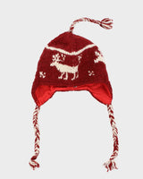 Vintage 1990s Sharanel Wool Nordic Earflap Knit Beanie  - OS