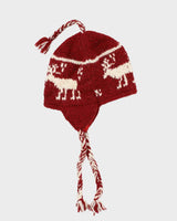 Vintage 1990s Sharanel Wool Nordic Earflap Knit Beanie  - OS