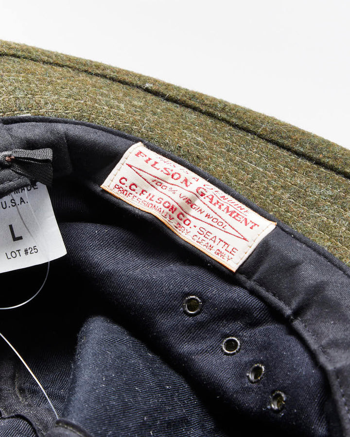 Vintage C.C Filson Custom Made In USA Wool Packet Hat - L