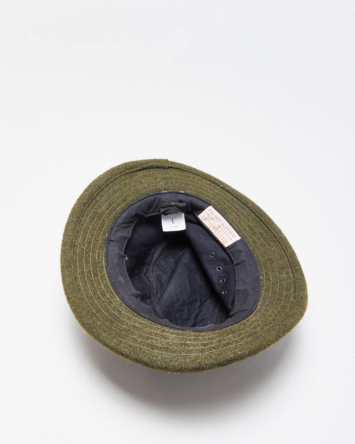 Vintage C.C Filson Custom Made In USA Wool Packet Hat - L