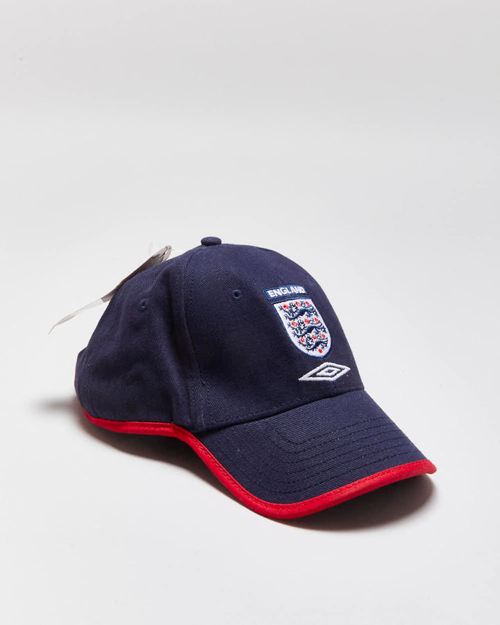 DSWT Vintage Y2K 2004 Umbro England Football Baseball Cap - OS