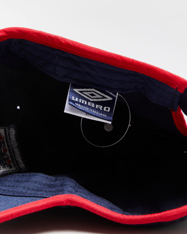 DSWT Vintage Y2K 2004 Umbro England Football Baseball Cap - OS