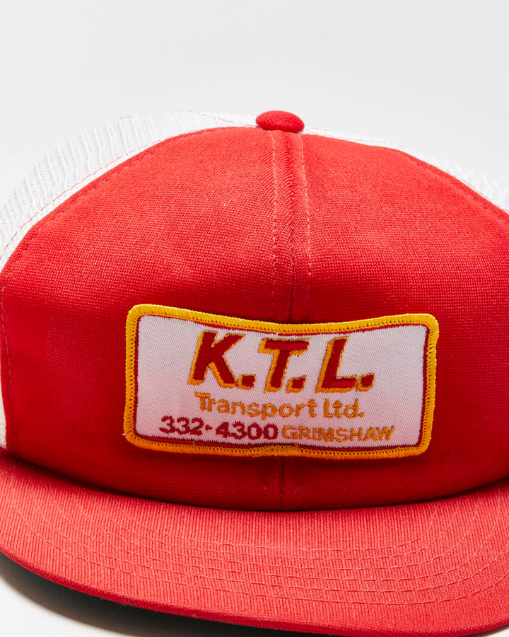 Vintage 1970s K.T.L Transport Snapback Trucker Cap - OS