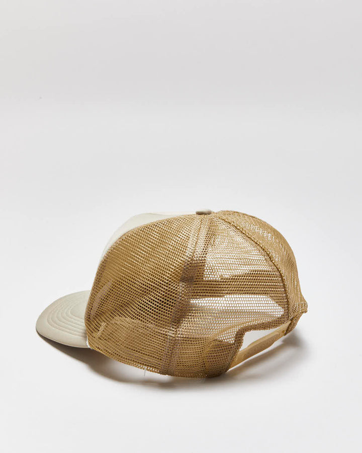 Vintage 1980s Hawaii Khaki Snapback Trucker Cap - OS