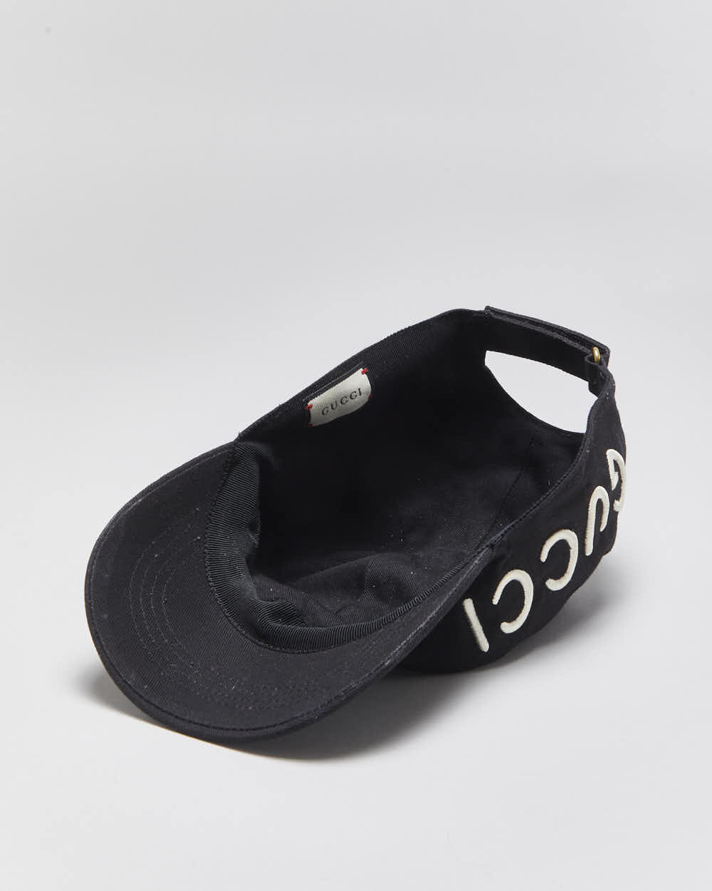 SS2015 Gucci Embroidered Canvas 'Loved' Velcro Baseball Cap - XL