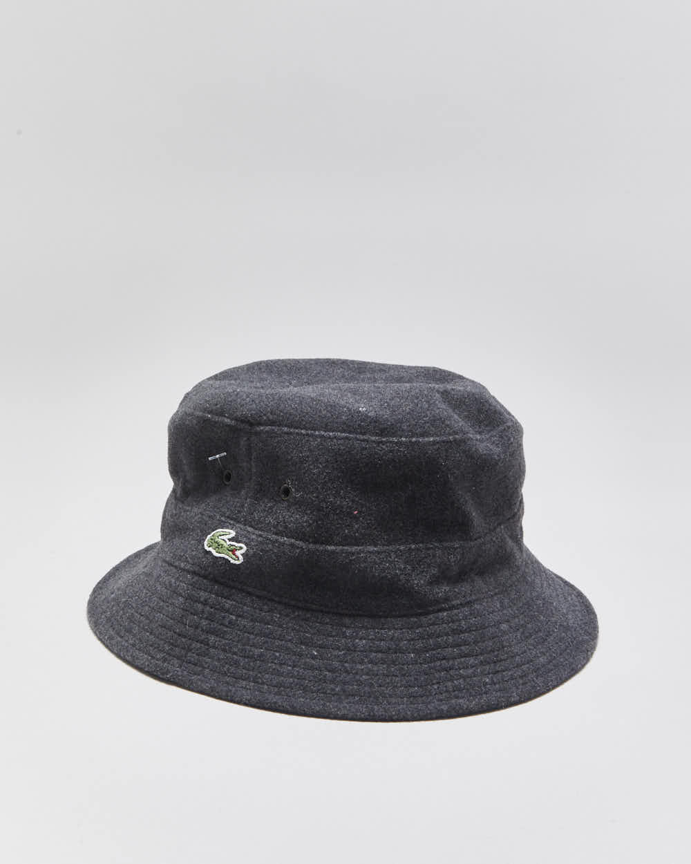 Vintage Y2K 00s Lacoste Reversible Wool Bucket Hat - L