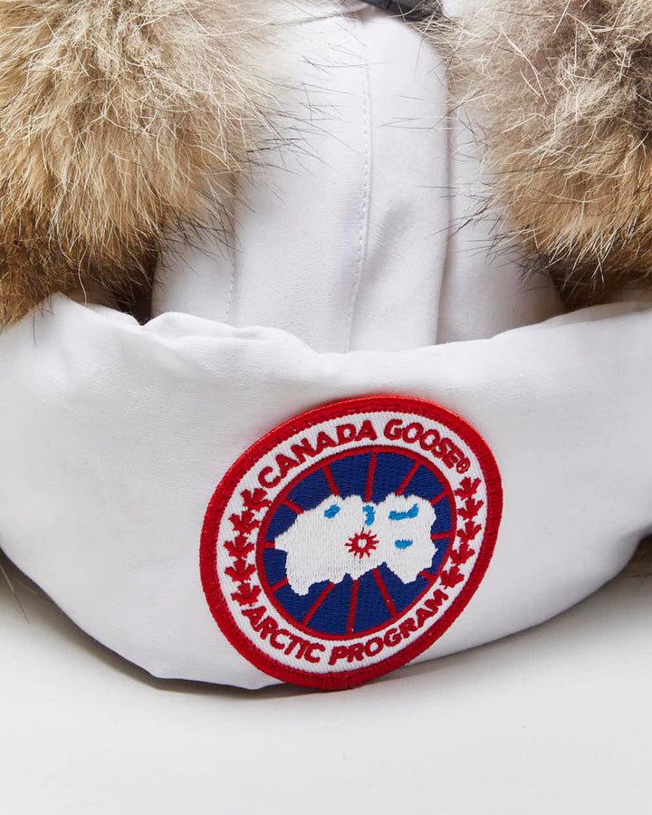 Canada Goose White Aviator Coyote Trapper Hat - S
