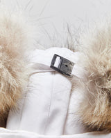 Canada Goose White Aviator Coyote Trapper Hat - S