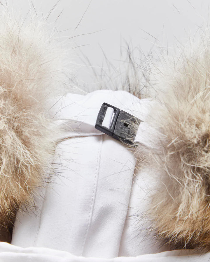 Canada Goose White Aviator Coyote Trapper Hat - S