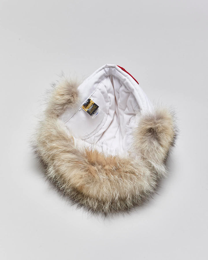 Canada Goose White Aviator Coyote Trapper Hat - S