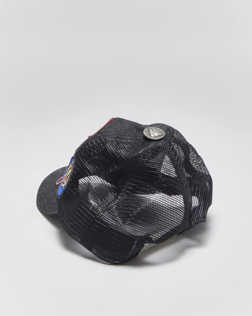 Vintage Y2K 00s Ed Hardy Patch Denim Trucker Cap - OS