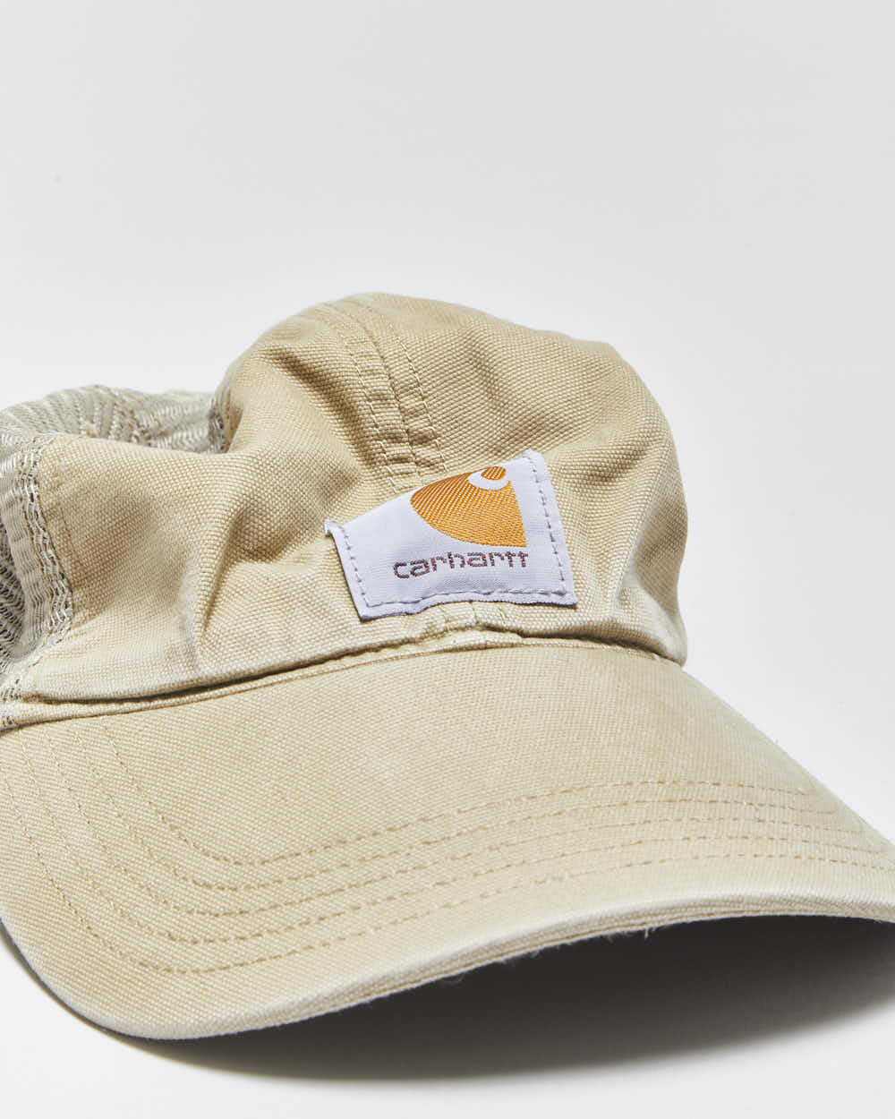 Vintage Carhartt Des Tan Snapback Trucker Cap - OS