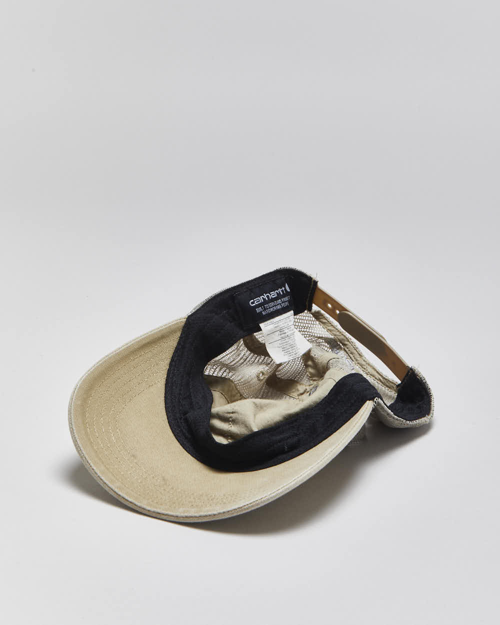 Vintage Carhartt Des Tan Snapback Trucker Cap - OS