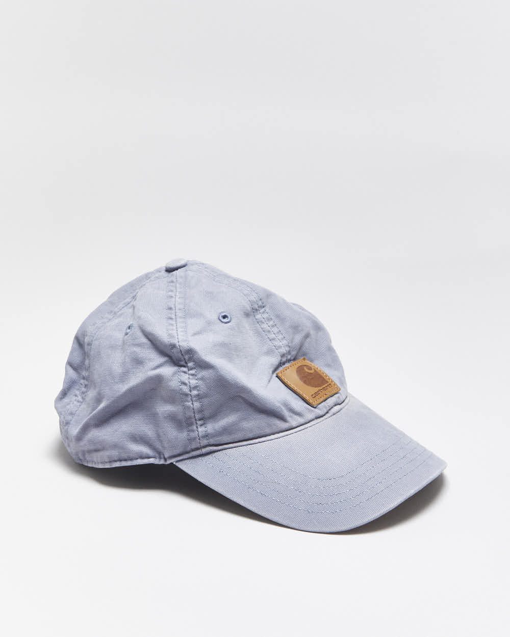 Vintage Carhartt Daphne Blue Canvas Velcro Baseball Cap - OS