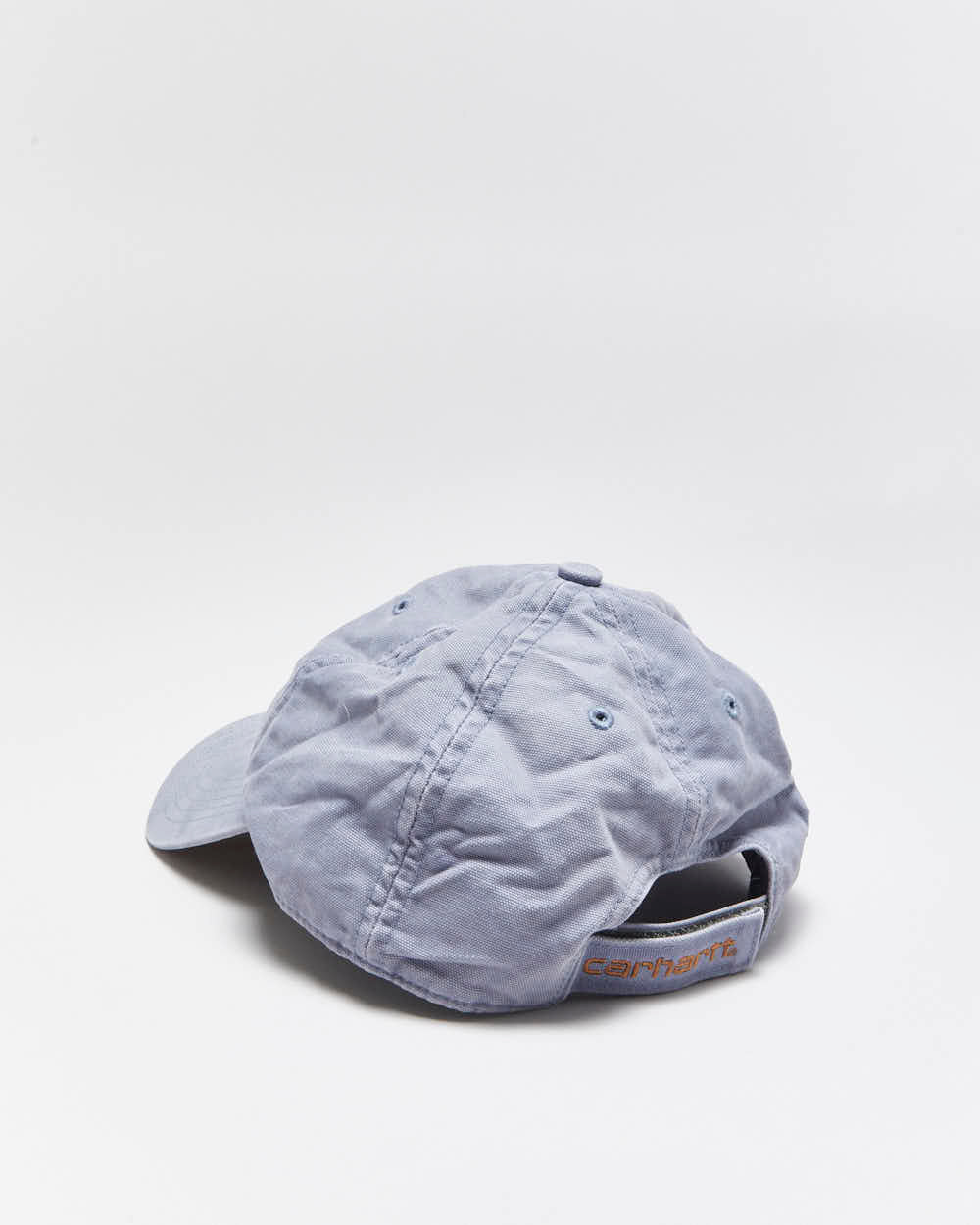 Vintage Carhartt Daphne Blue Canvas Velcro Baseball Cap - OS