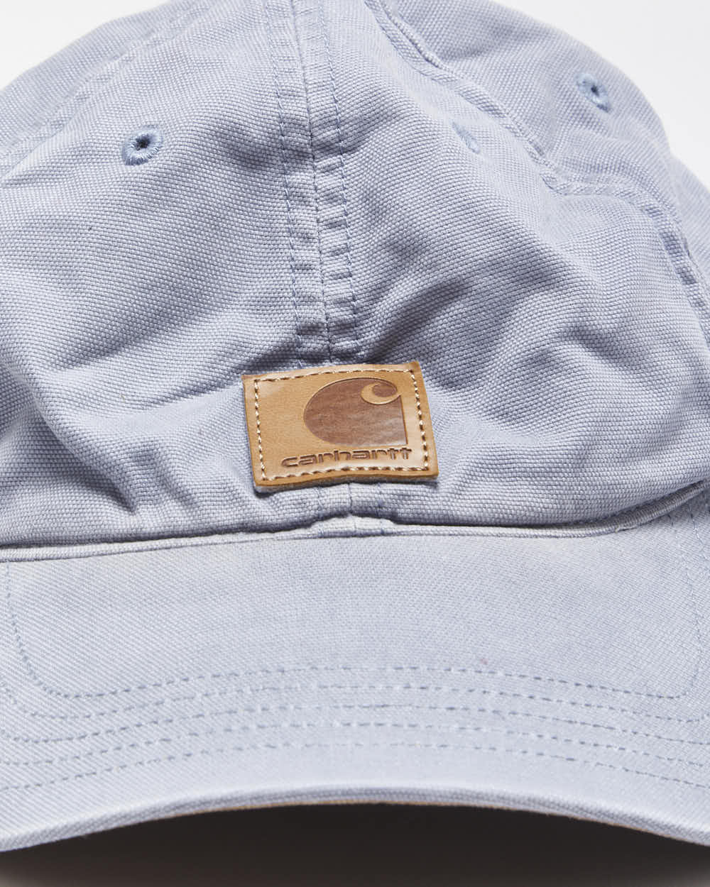 Vintage Carhartt Daphne Blue Canvas Velcro Baseball Cap - OS