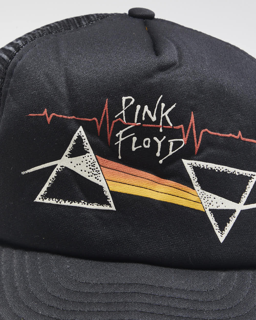 Vintage 1980s Pink Floyd Dark Side Of the Moon Wilson Headwear Trucker Cap - OS