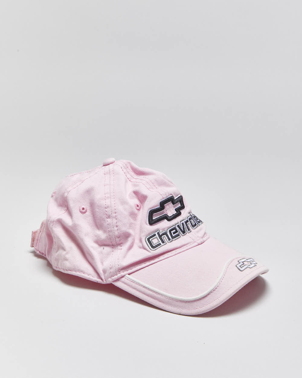 Vintage Y2K 00s Chevrolet Baby Pink HotRod Plus Velcro Baseball Cap - OS
