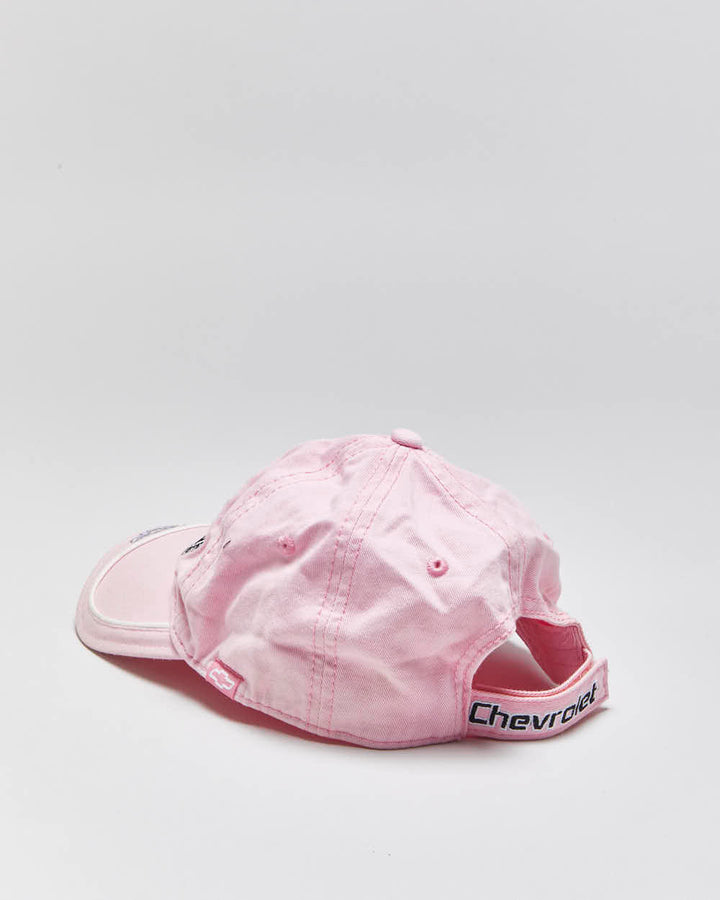 Vintage Y2K 00s Chevrolet Baby Pink HotRod Plus Velcro Baseball Cap - OS