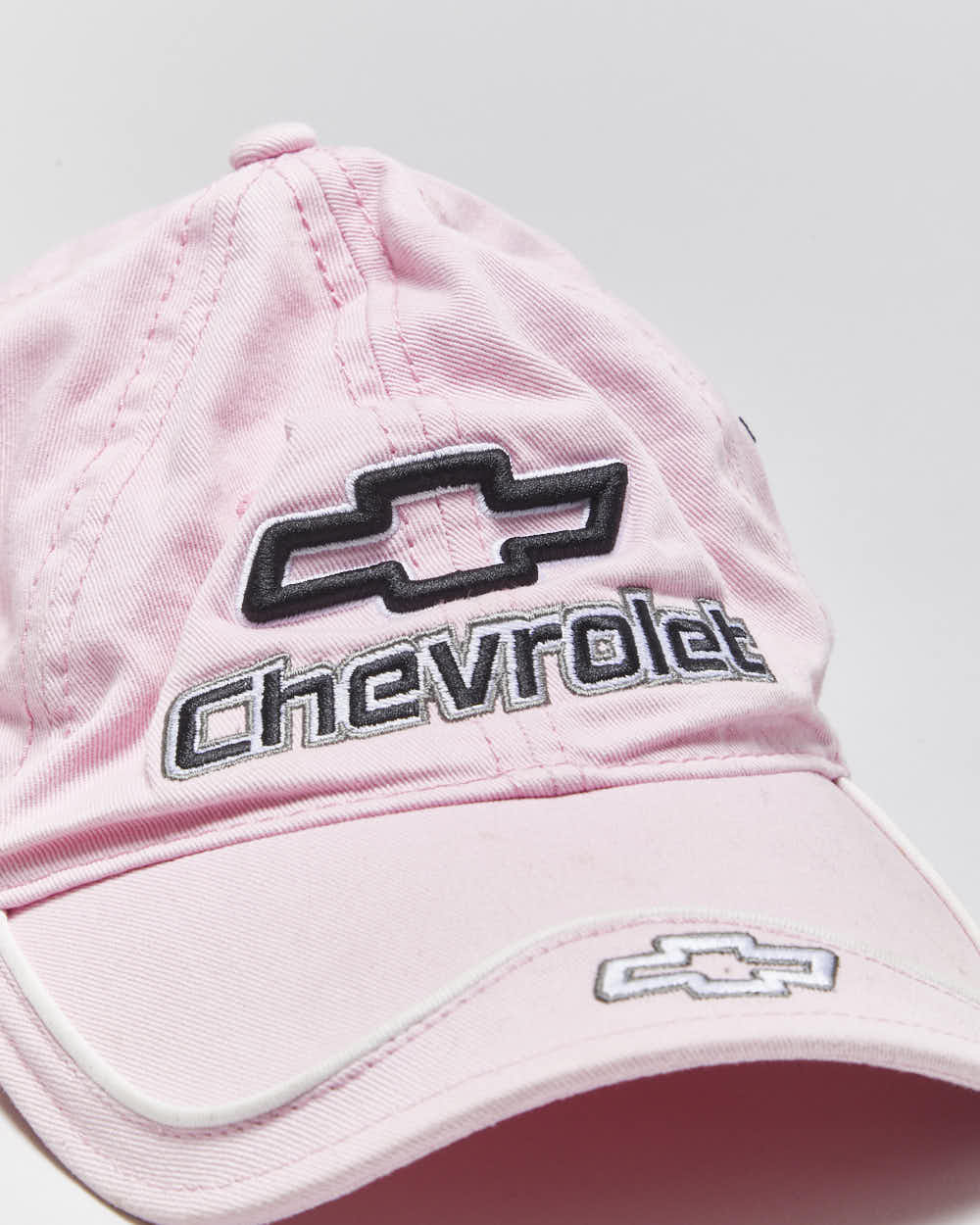 Vintage Y2K 00s Chevrolet Baby Pink HotRod Plus Velcro Baseball Cap - OS