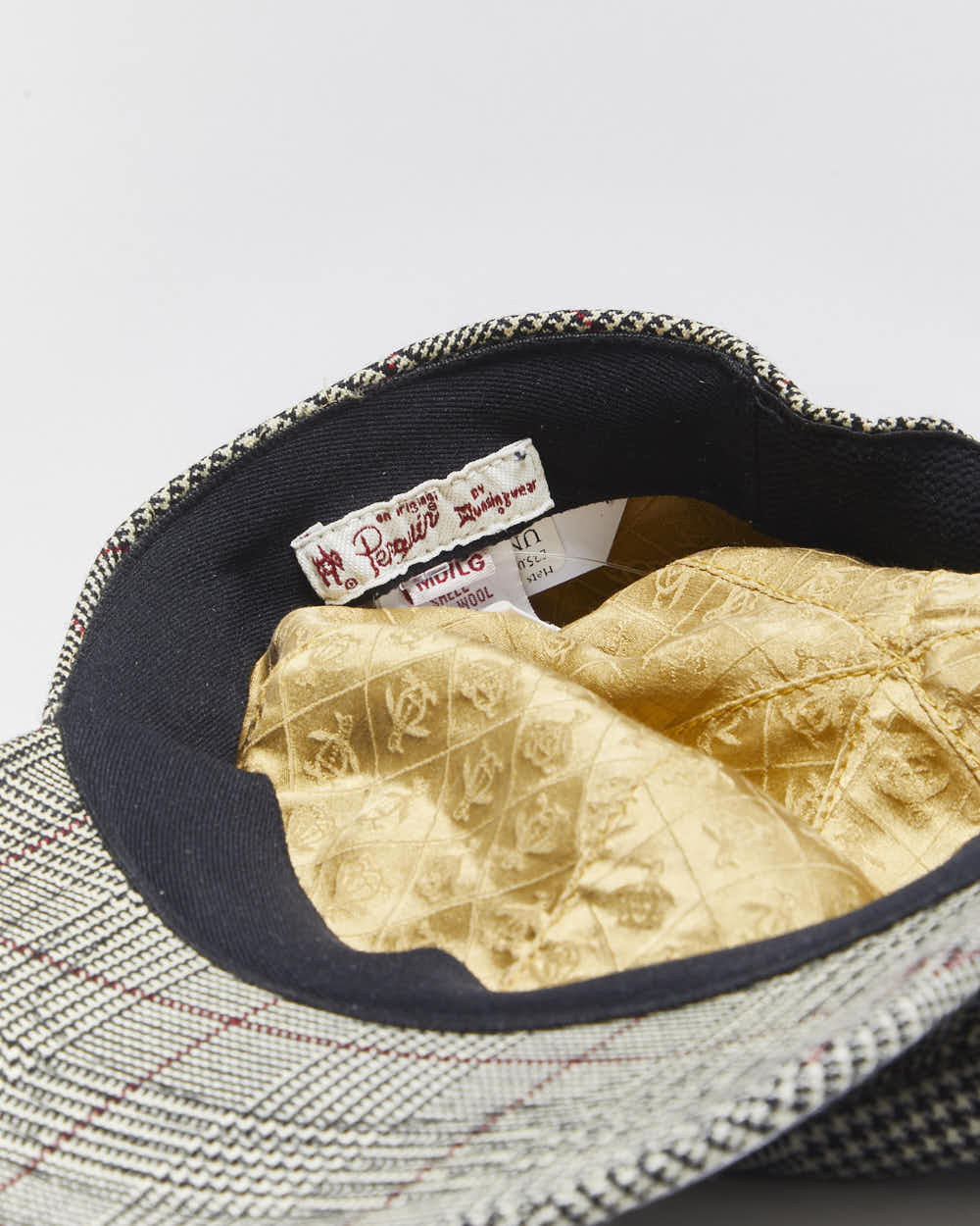 Vintage Y2K 00s Penguin Silk Lined Wool Tweed Cap - M