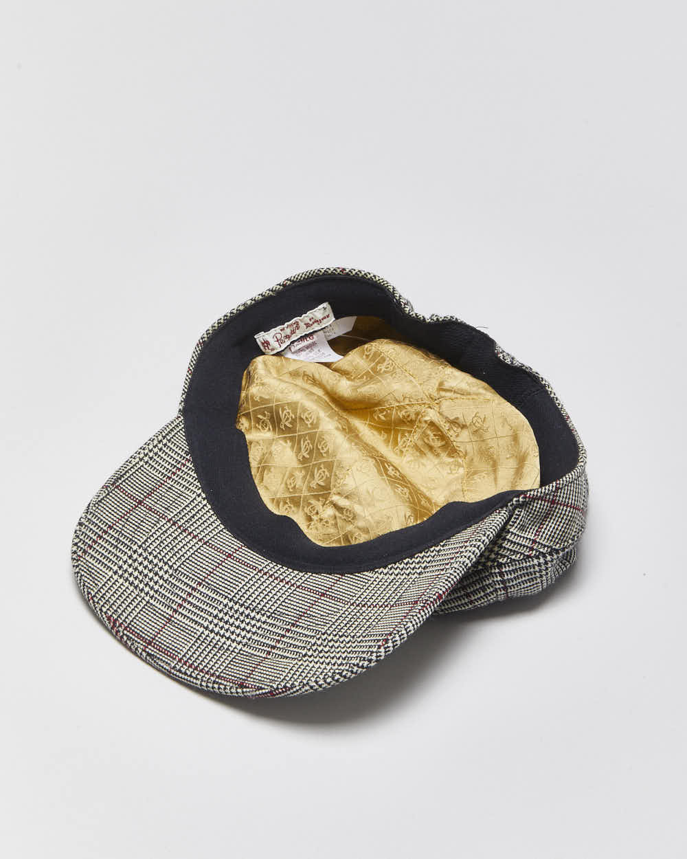 Vintage Y2K 00s Penguin Silk Lined Wool Tweed Cap - M