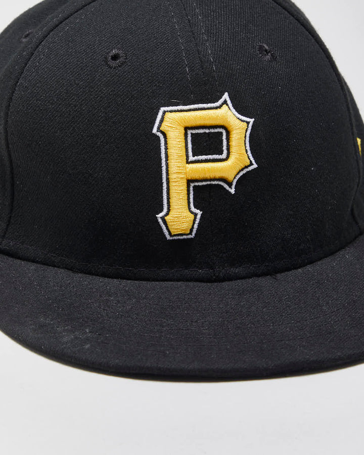 Vintage New Era 59Fifty Pittsburgh Pirates MLB Made In USA Fitted Baseball Cap - 7 1/4