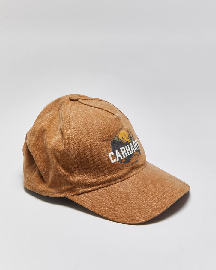 Vintage Carhartt Canvas Tan Outdoor Snapback - OS