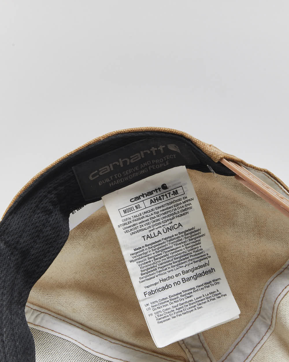 Vintage Carhartt Canvas Tan Outdoor Snapback - OS