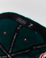DS Vintage Oakland Oaks EFF DNA Ebbets Field Flannel's Fitted Baseball Cap - 7 / 55.8cm