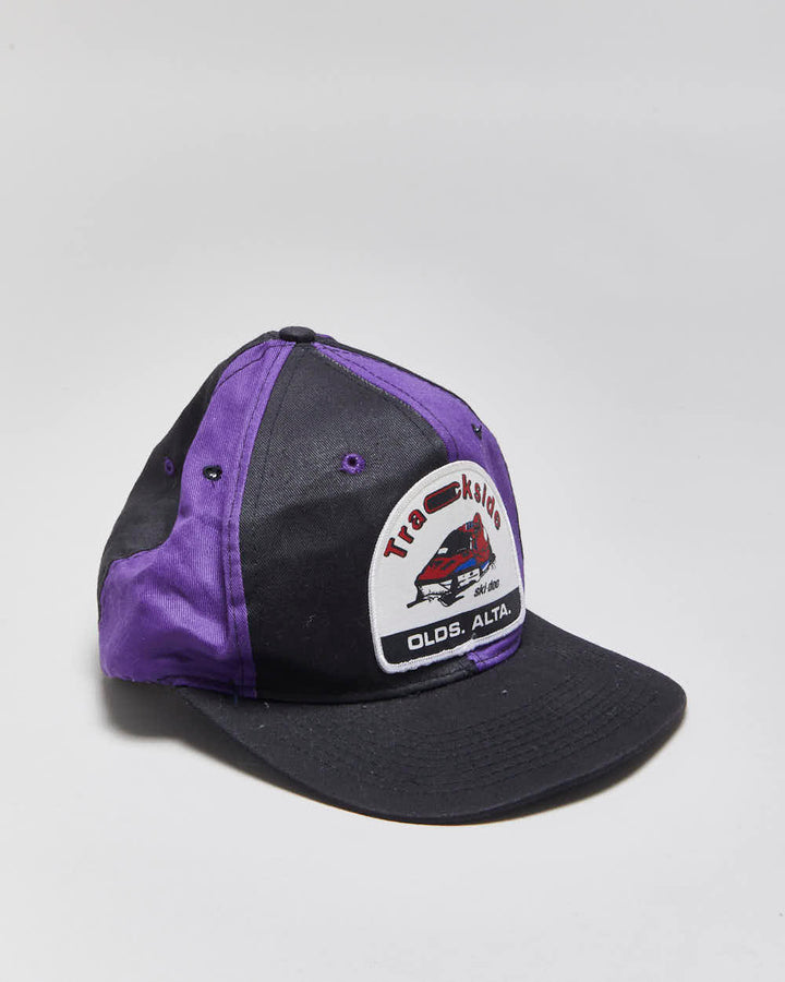 Vintage 1990s Ski-Doo Trackside Two-Tone Flat Bill Snapback - OS