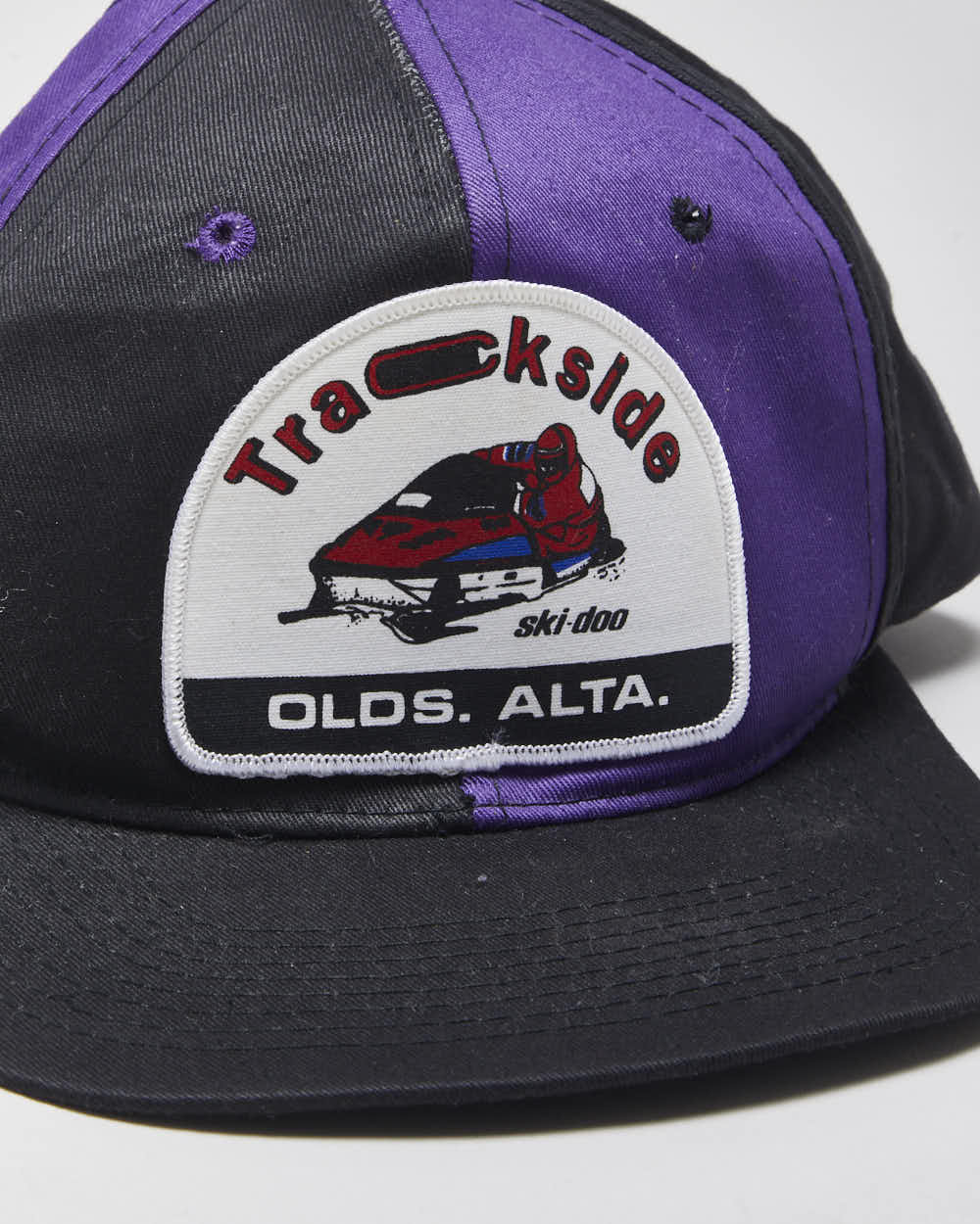 Vintage 1990s Ski-Doo Trackside Two-Tone Flat Bill Snapback - OS