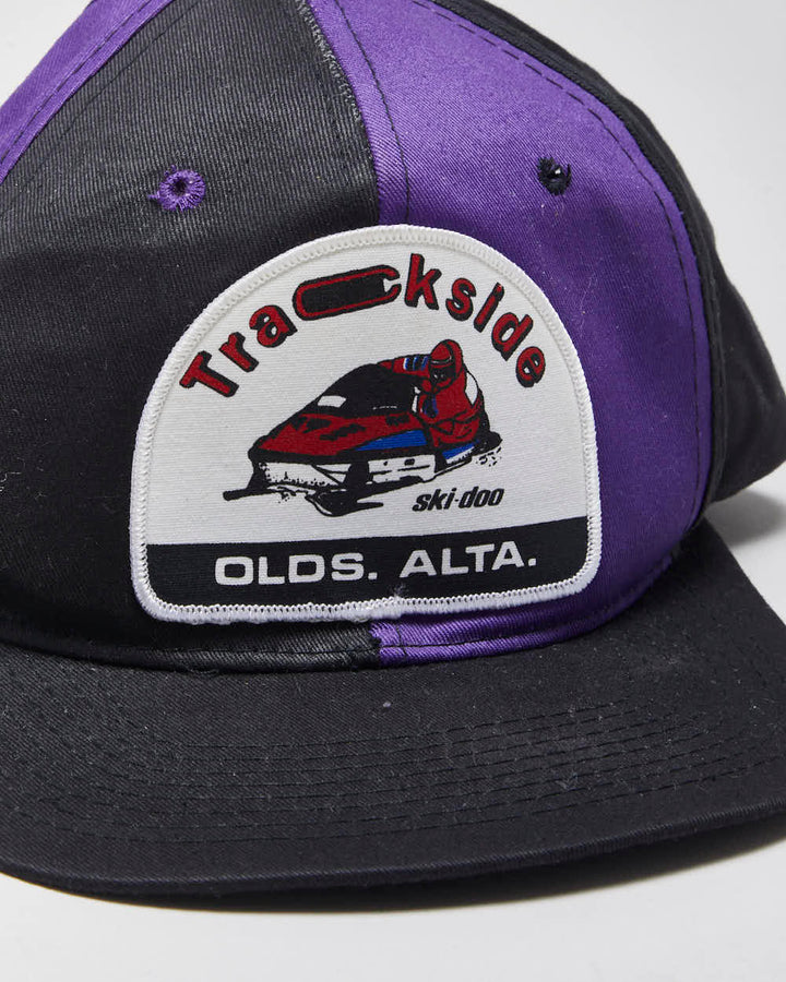 Vintage 1990s Ski-Doo Trackside Two-Tone Flat Bill Snapback - OS