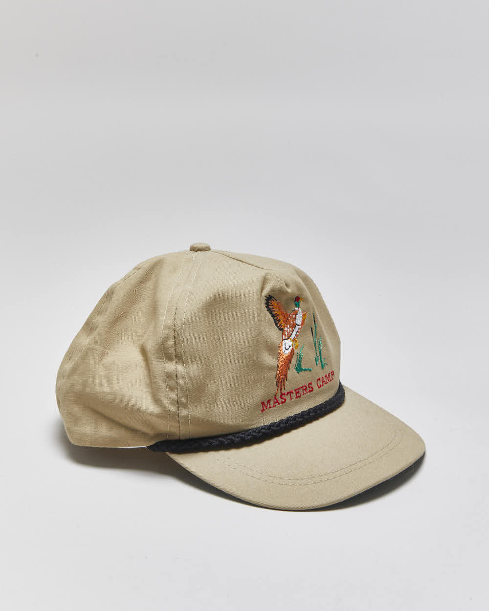 DS Vintage 1990s Masters Golf Camp Imperial Headwear Made In USA Leather Strap Cap - OS