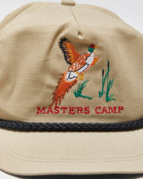 DS Vintage 1990s Masters Golf Camp Imperial Headwear Made In USA Leather Strap Cap - OS