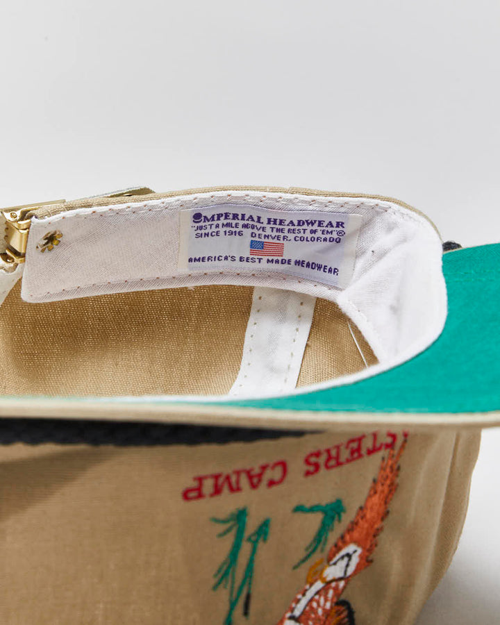 DS Vintage 1990s Masters Golf Camp Imperial Headwear Made In USA Leather Strap Cap - OS