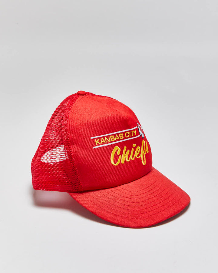 DS Vintage 1980s Kansas City Chiefs Annco NFL Pro Model Trucker Hat - OS