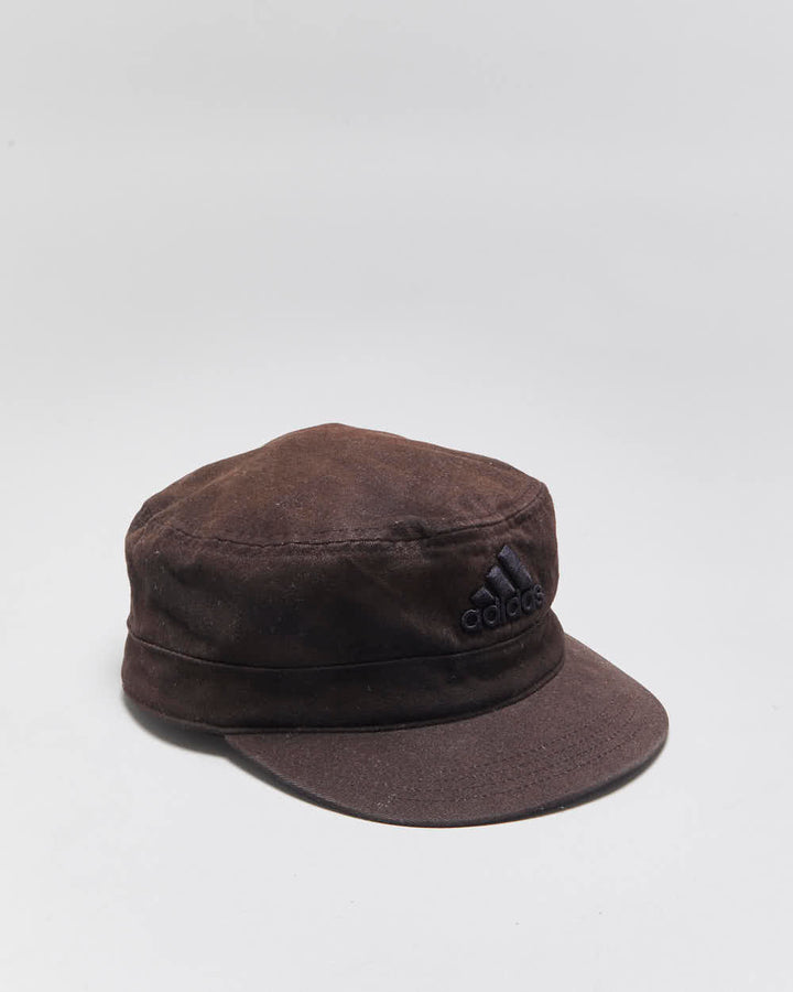 Vintage Y2K 00s Adidas Adjustable Canvas Army Hat - S