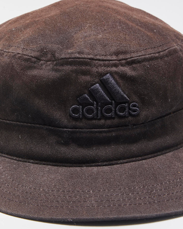 Vintage Y2K 00s Adidas Adjustable Canvas Army Hat - S