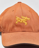 Vintage Arc'teryx Burnt Orange Embroidered Bird FlexFit Baseball Cap - OS
