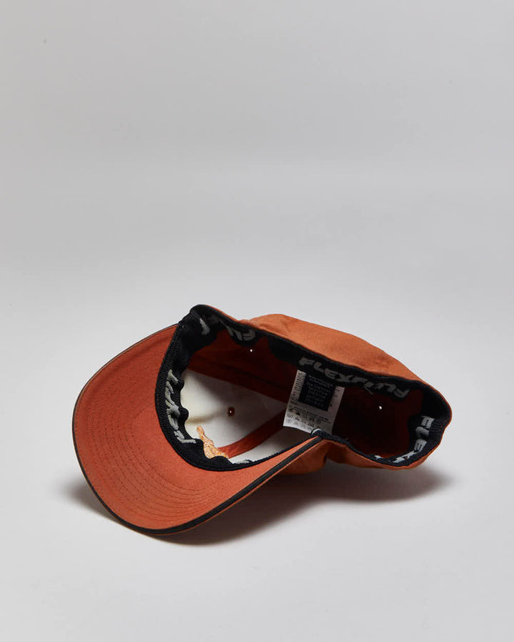 Vintage Arc'teryx Burnt Orange Embroidered Bird FlexFit Baseball Cap - OS