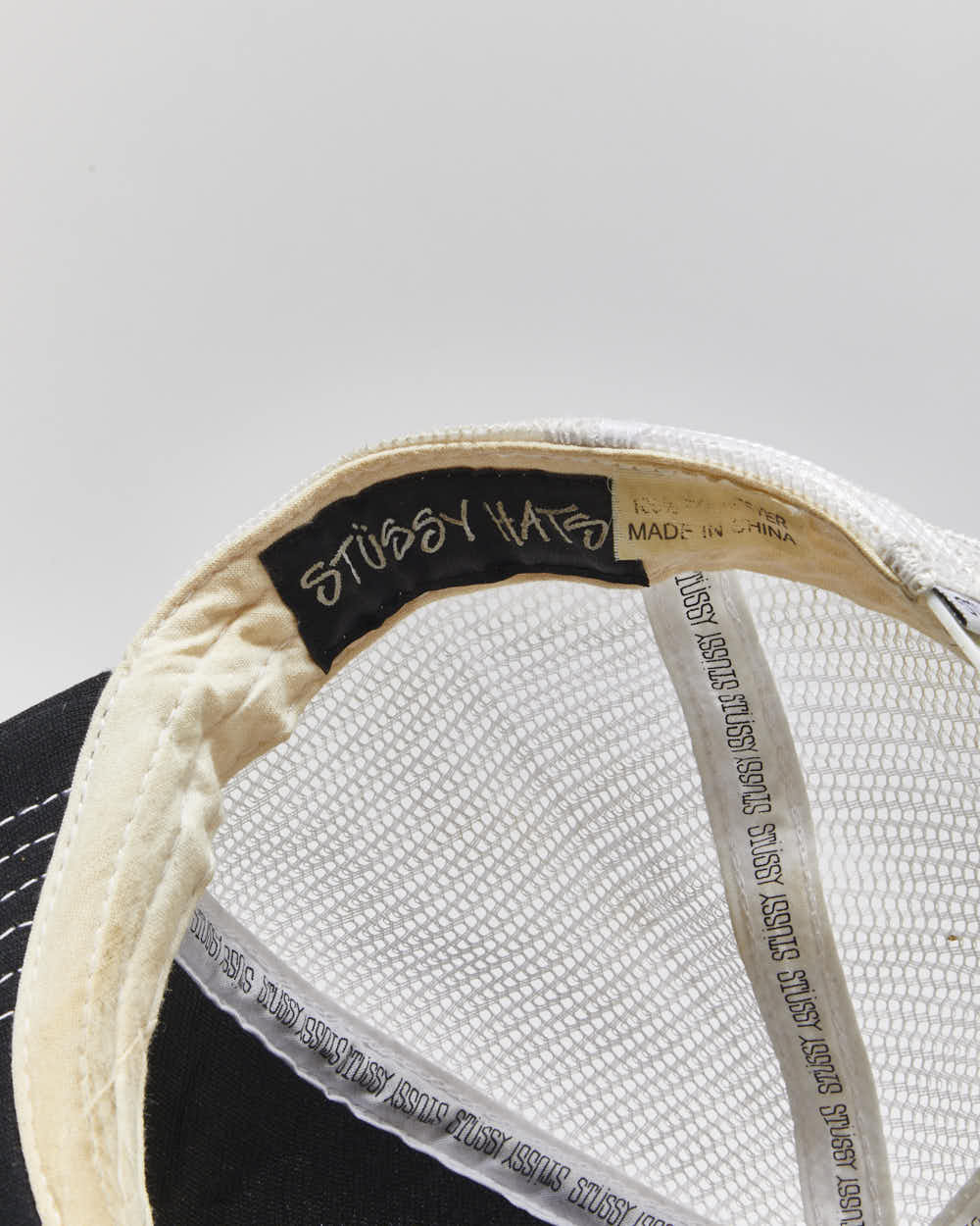 Vintage Y2K 00s Stussy "Built For The Long Haul" Flat Bill Trucker Hat - OS