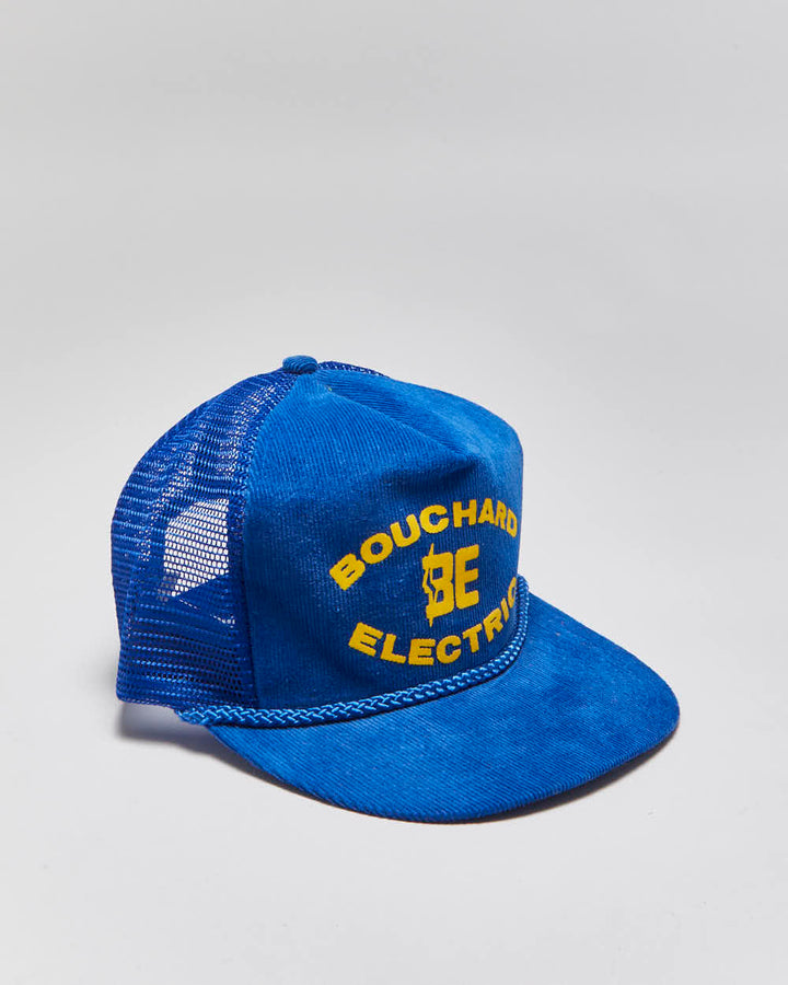 DS Vintage 1980s AJM Headline Flat Bill Trucker Hat - OS