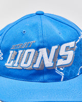 Vintage Y2K 00s Detroit Lions NFL Pro Line Sports Specialties Shadow Wool Blend Snapback - OS
