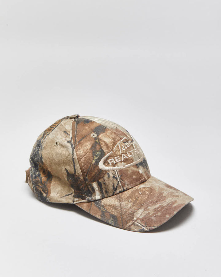 Vintage Y2K 00s Realtree Camo Team Velcro Baseball Cap - OS