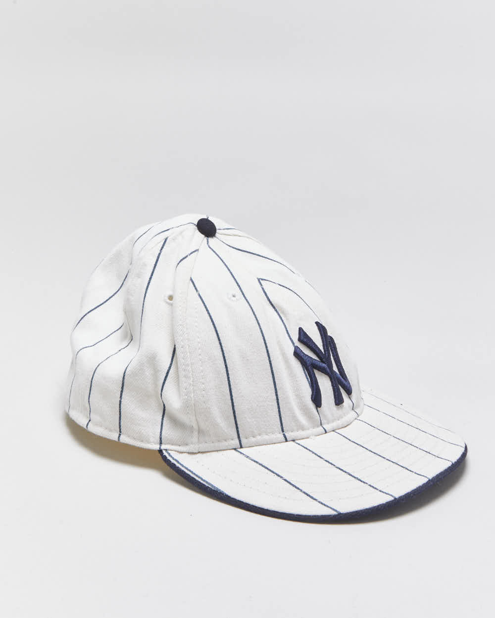 Vintage Y2K 00s New Era 59Fifty NY Yankees Made In USA Wool Blend MLB Fitted Baseball Cap - 7 5/8