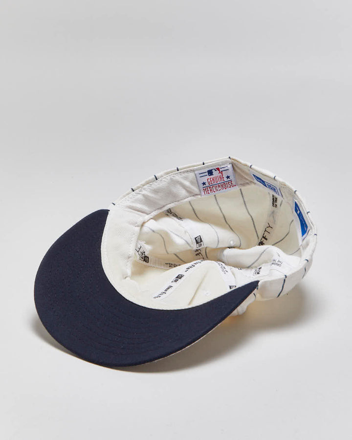 Vintage Y2K 00s New Era 59Fifty NY Yankees Made In USA Wool Blend MLB Fitted Baseball Cap - 7 5/8