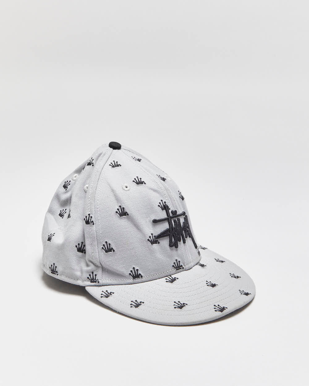 2014 Stussy x New Era 59Fifty Crown Monogram Wool Blend Fitted Baseball Cap - 7 1/2
